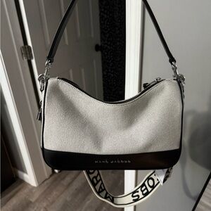 Marc Jacobs Black and Grey Crossbody Bag